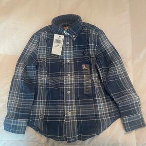 Ralph Lauren Polo toddler plaid button down cotton shirt